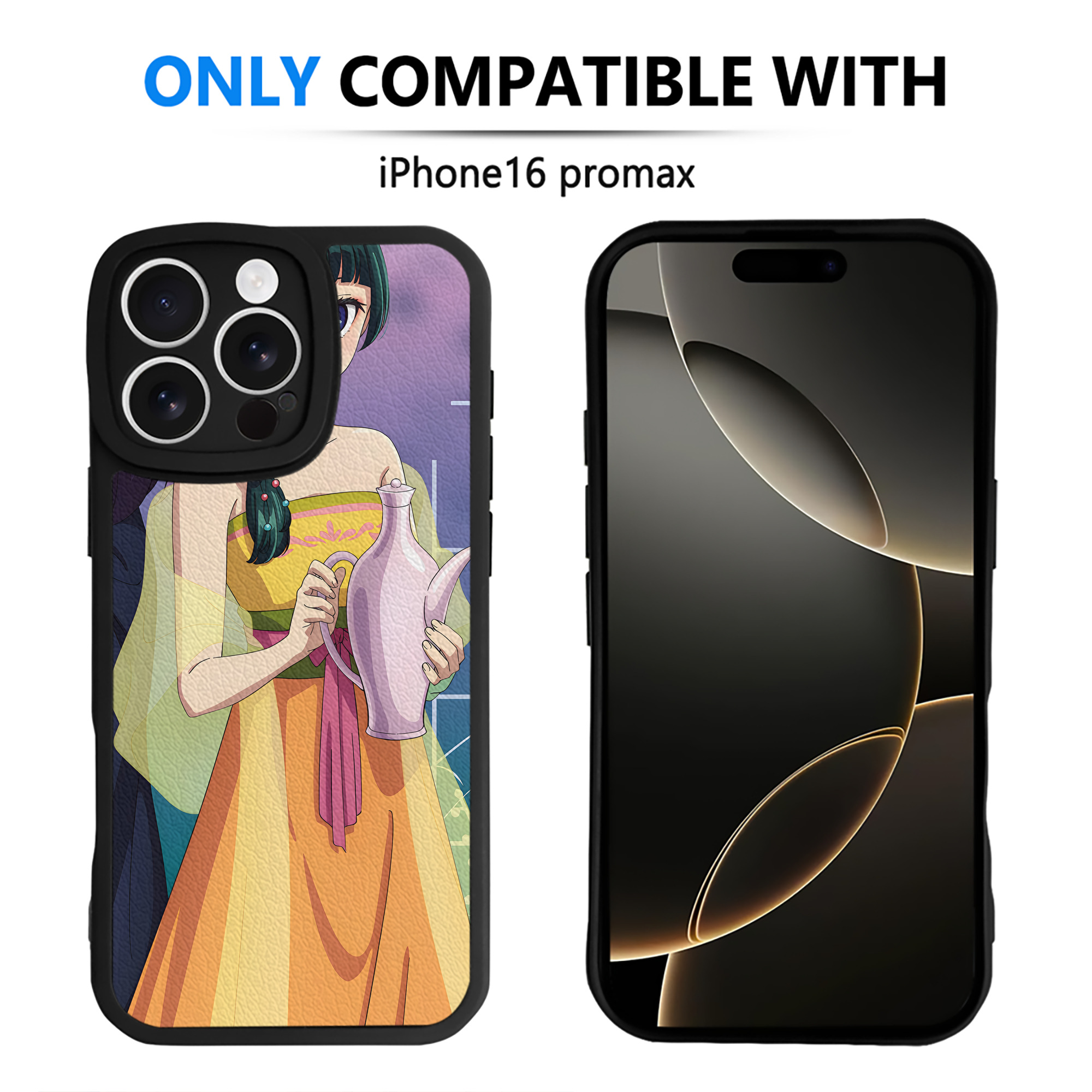 （画像用） 薬屋のひとりごと The Apothecary Diaries 【iPhone 16シリーズ対応】シリコンスマホケース（レザー調） 材質：シリコン